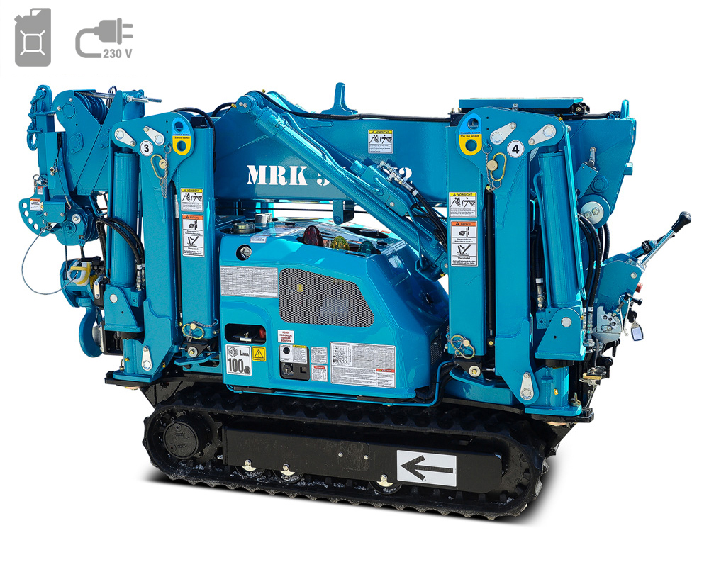 Мини-кран для использования внутри и снаружи помещений с грузоподъемностью 1,7 тонны