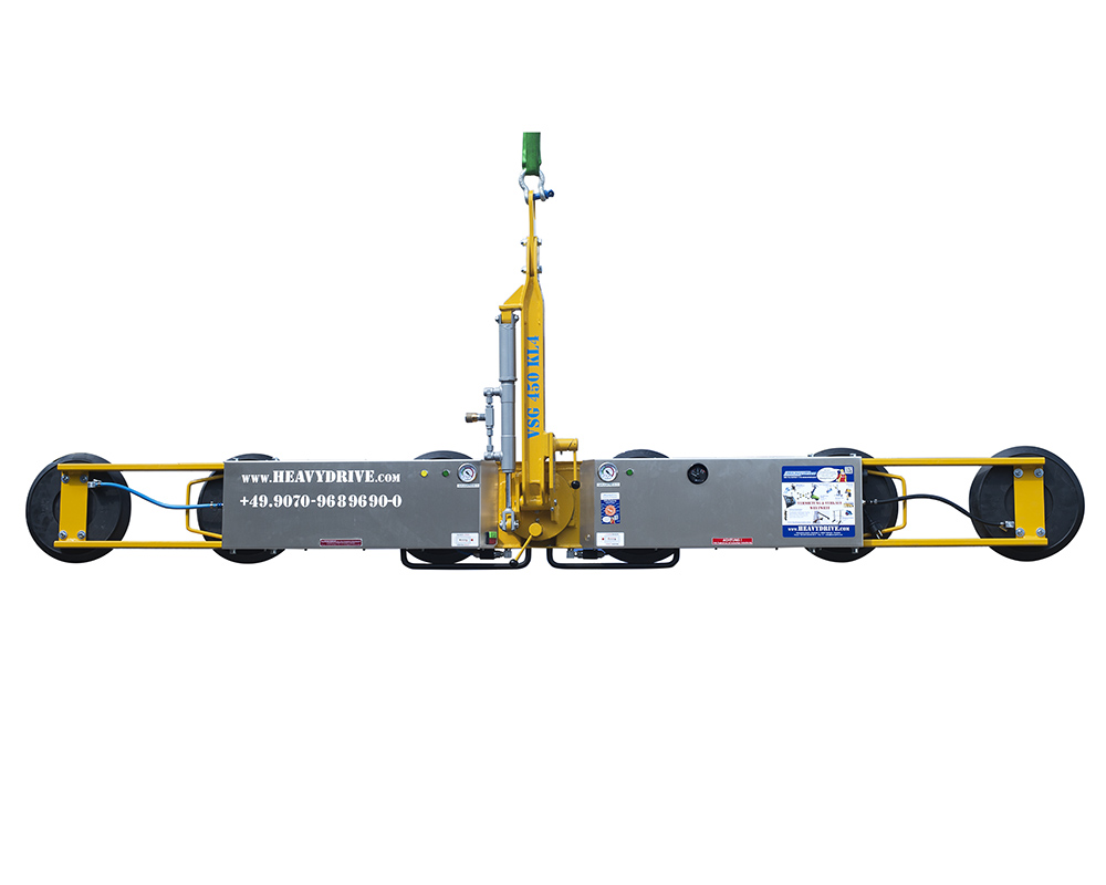 Вакуумный захват VSG 450 KL 4 для очень длинных стекол, грузоподъемность до 450 кг, узкая версия | Вакуумный захват VSG 450 KL 4 для очень длинных стекол, грузоподъемность до 450 кг, узкая версия