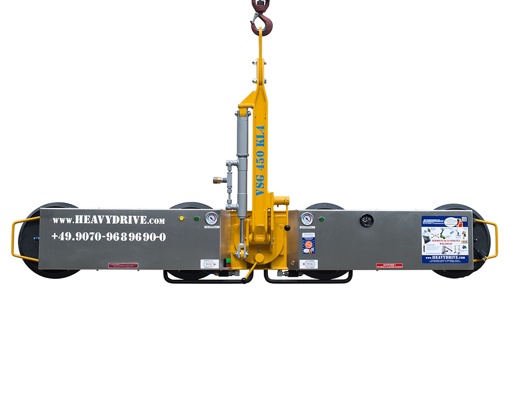 Вакуумный захват VSG 450 KL 4 для очень длинных стекол, грузоподъемность до 450 кг, узкая версия | Вакуумный захват VSG 450 KL 4 для очень длинных стекол, грузоподъемность до 450 кг, узкая версия